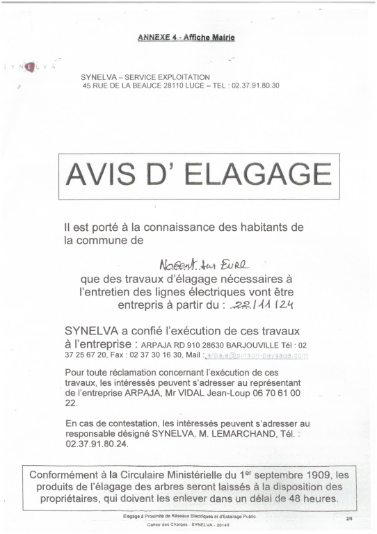 TRAVAUX D ELAGAGE